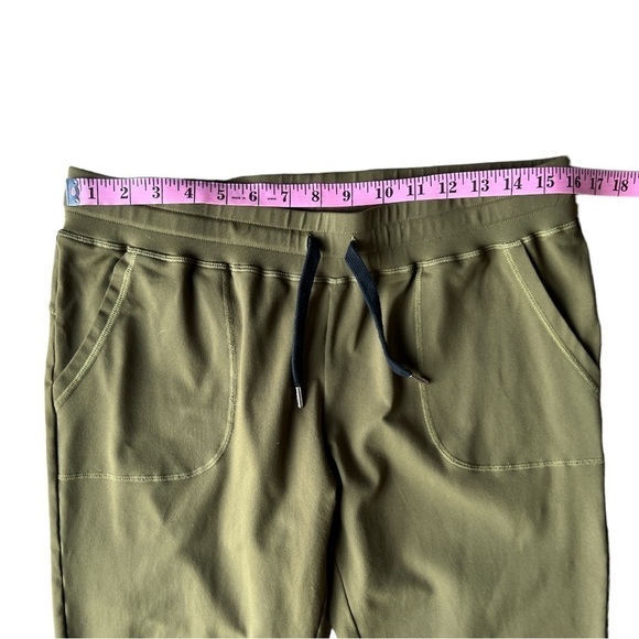 Zyia Active Unwind Women’s Olive Green Fitted Jogger Pants Wide Waistband, XL - Picture 7 of 10